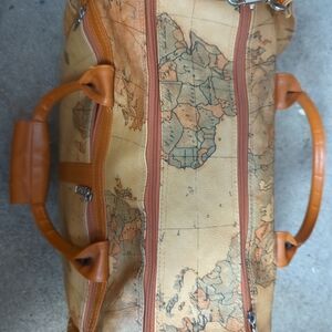 Europa World Map large canvas weekender bag